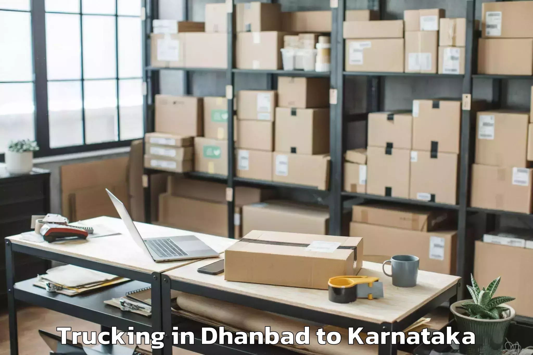 Leading Dhanbad to Mannaekhelli Trucking Provider